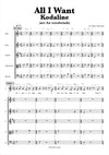 all i want kodaline woodwinds music sheet partition notes flute oboe clarinet basson nuty kwintet dęty