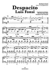 despacito piano notes easy chords sheets score nuty akordy luis fonsi