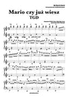 Mario czy już wiesz piano nuty akordy chords