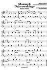 hymn polski mazurek dabrowskiego nuty piano pianino