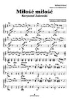 krzysztof zalewski miłość miłość nuty piano jak zagrać akordy chords