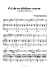 gdzie to siódme morze maryla rodowicz nuty piano akompaniament akordy chords