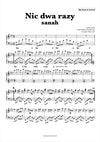 nic dwa razy sanah piano nuty pdf szymborska muzyka piosenka jak zagrać