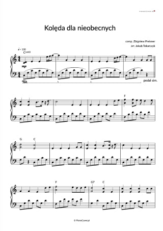 kolęda dla nieobecnych zbiegniew preisner piano nuty rybotycka jak zagrać polskie świeta piosenki świateczne pastorałki piwnica pod baranami