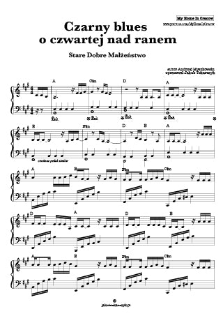 SDM 4 nad ranem czwarta blues nuty piano stare dobre małżeństwo czarny blues o czwartej nad ranem stare dobre małżeństwo pdf