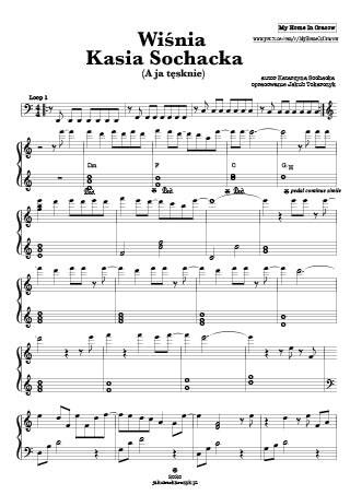 wiśnia kasia sochacka nuty piano pdf