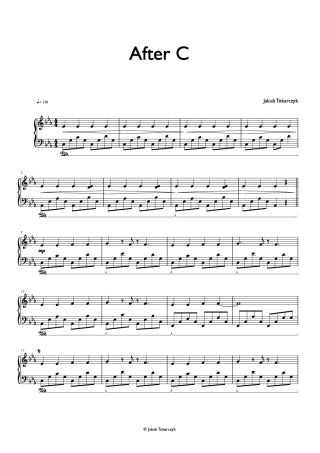 After C Jakub kuba Tokarczyk kompozycja komposition piano covid coronavirus film music nuty pdf sheet